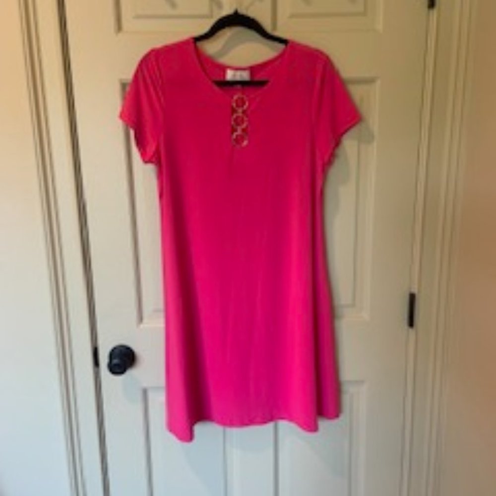 Hot pink dress